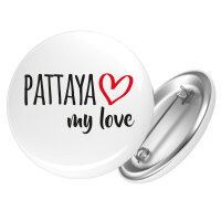 Button Pattaya my love Anstecker