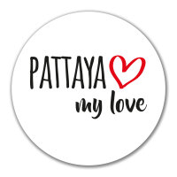 Aufkleber Pattaya my love 10cm Sticker