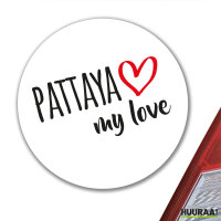 Aufkleber Pattaya my love 10cm Sticker