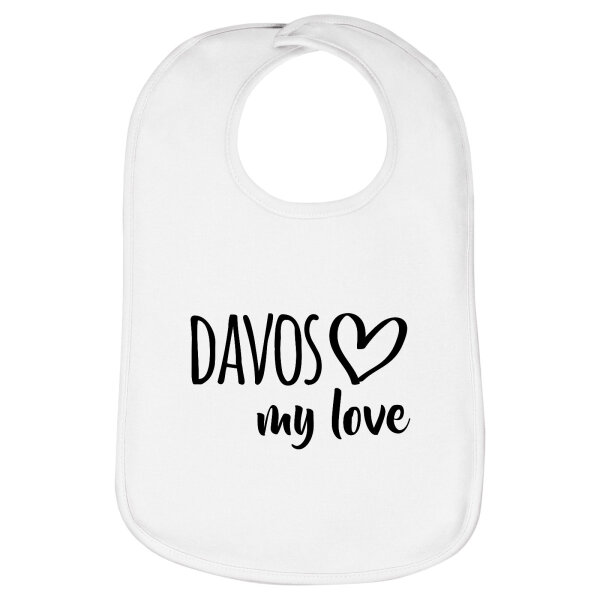 Lätzchen Davos my love, doppellagig