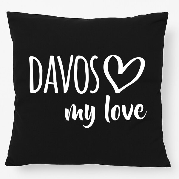 Kissen Davos my love 40x40cm