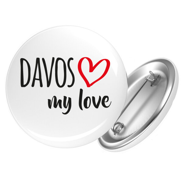 Button Davos my love Anstecker
