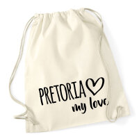 Turnbeutel Pretoria my love 12 Liter