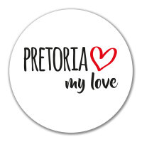 Aufkleber Pretoria my love 10cm Sticker