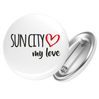 Button Sun City my love Anstecker
