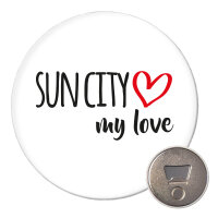 Magnet Sun City my love 59mm Kühlschrankmagnet...