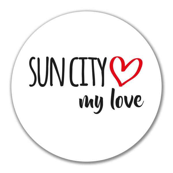 Aufkleber Sun City my love 10cm Sticker