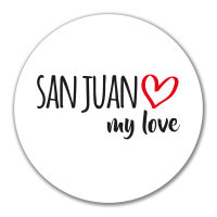 Aufkleber San Juan my love 10cm Sticker