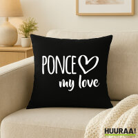 Kissen Ponce my love 40x40cm