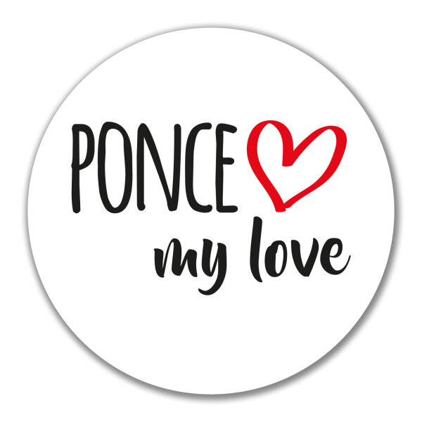 Aufkleber Ponce my love 10cm Sticker
