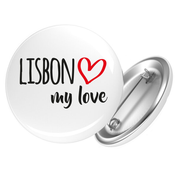 Button Lisbon my love Anstecker