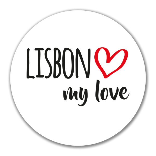 Aufkleber Lisbon my love 10cm Sticker