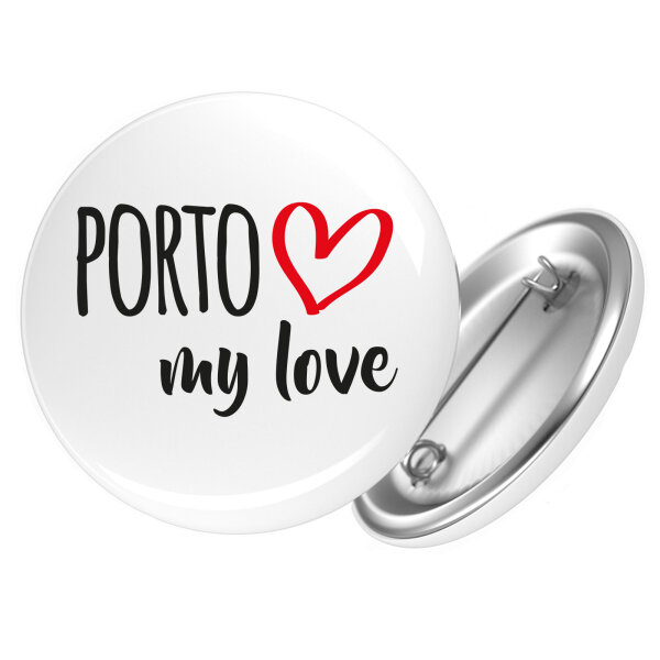 Button Porto my love Anstecker