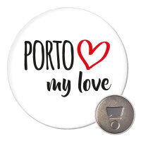 Magnet Porto my love 59mm Kühlschrankmagnet Flaschenöffner