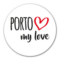 Aufkleber Porto my love 10cm Sticker