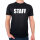 Herren T-Shirt Staff Schriftzug Größe S-3XL