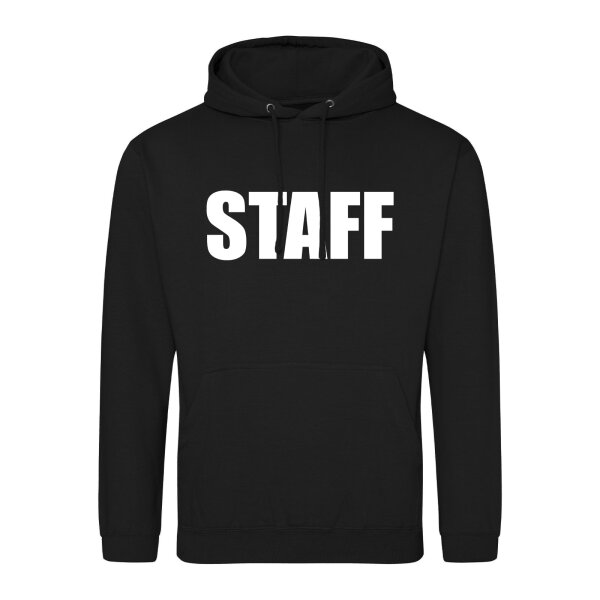 Unisex Hoodie Staff Schriftzug Größe S-3XL