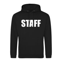 Unisex Hoodie Staff Schriftzug Größe S-3XL