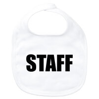 Baby L&auml;tzchen Staff Schriftzug Klettverschluss