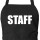Schürze Staff Schriftzug