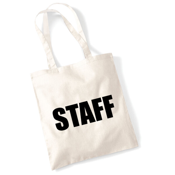 Jutebeutel Staff Schriftzug 10 Liter