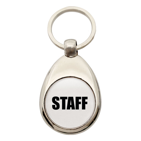 Schlüsselanhänger Staff Schriftzug