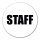 Aufkleber Staff Schriftzug 10cm Sticker