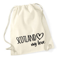 Turnbeutel Scotland  my love 12 Liter