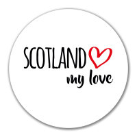 Aufkleber Scotland  my love 10cm Sticker