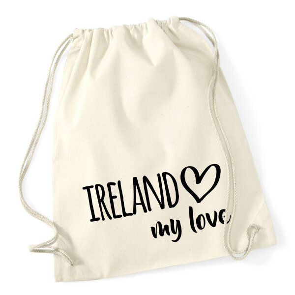 Turnbeutel Ireland my love 12 Liter