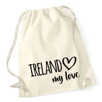 Turnbeutel Ireland my love 12 Liter