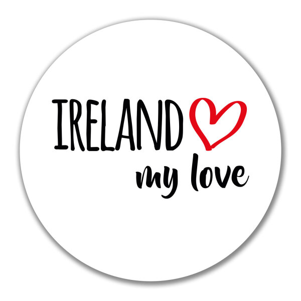 Aufkleber Ireland my love 10cm Sticker