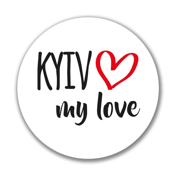 Aufkleber Kyiv my love 10cm