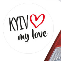 Aufkleber Kyiv my love 10cm