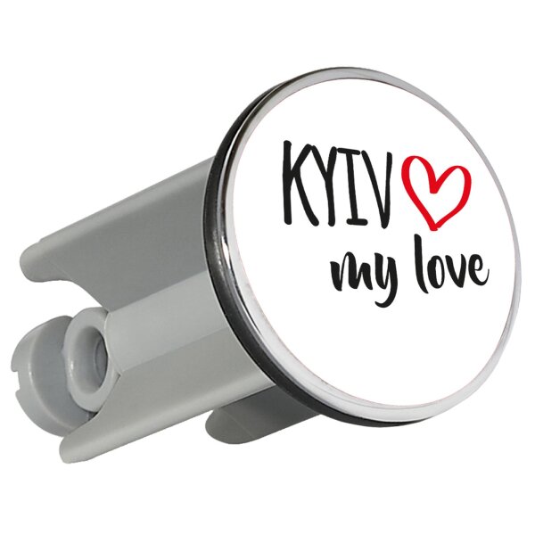 Waschbeckenstöpsel Kyiv my love 4cm Abflussstopfen