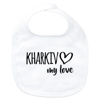 Baby Lätzchen Kharkiv my love Klettverschluss
