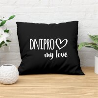 Kissen Dnipro my love 40x40cm