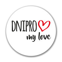 Aufkleber Dnipro my love 10cm