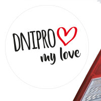 Aufkleber Dnipro my love 10cm