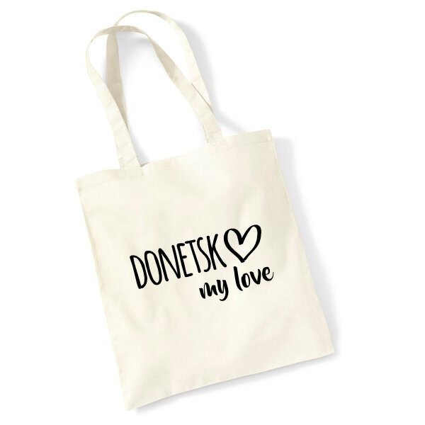 Jutebeutel Donetsk my love 10 Liter