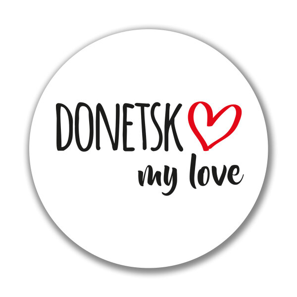 Aufkleber Donetsk my love 10cm