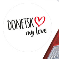 Aufkleber Donetsk my love 10cm