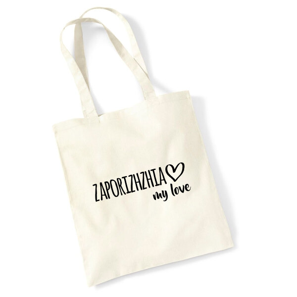 Jutebeutel Zaporizhzhia my love 10 Liter
