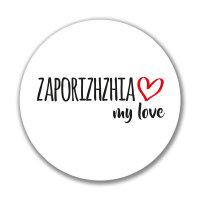 Aufkleber Zaporizhzhia my love 10cm