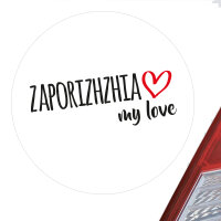 Aufkleber Zaporizhzhia my love 10cm