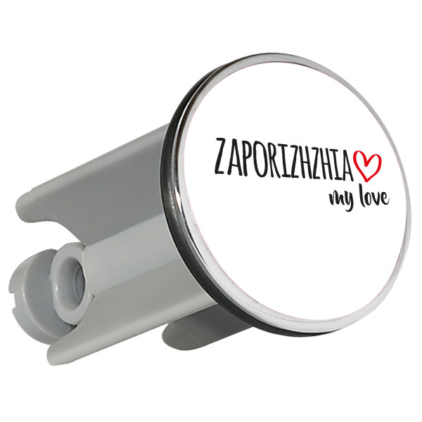 Waschbeckenstöpsel Zaporizhzhia my love 4cm Abflussstopfen
