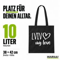 Jutebeutel Lviv my love 10 Liter