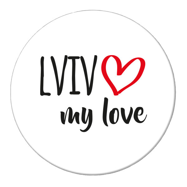 Magnet Lviv my love 59mm Kühlschrankmagnet Flaschenöffner