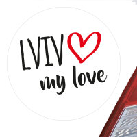 Aufkleber Lviv my love 10cm