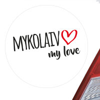 Aufkleber Mykolaiv my love 10cm